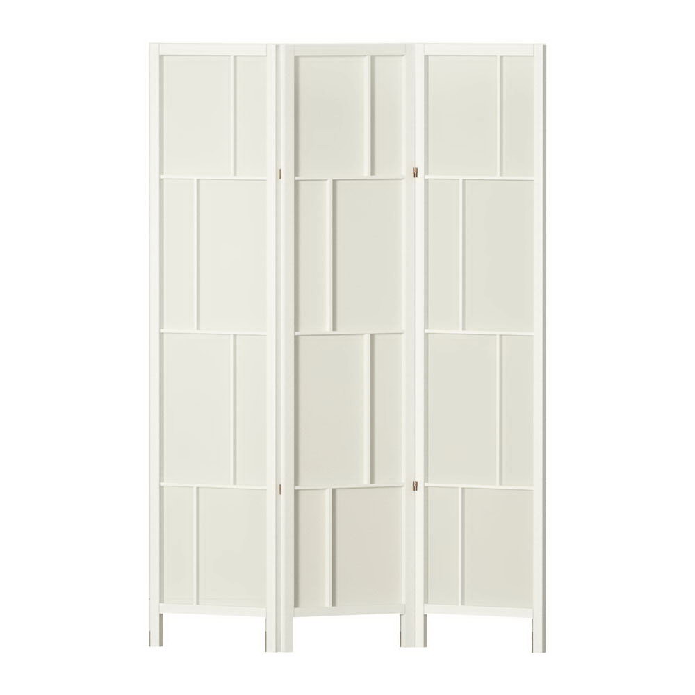 Artiss Ashton Room Divider Screen Privacy Wood Dividers Stand 3 Panel White