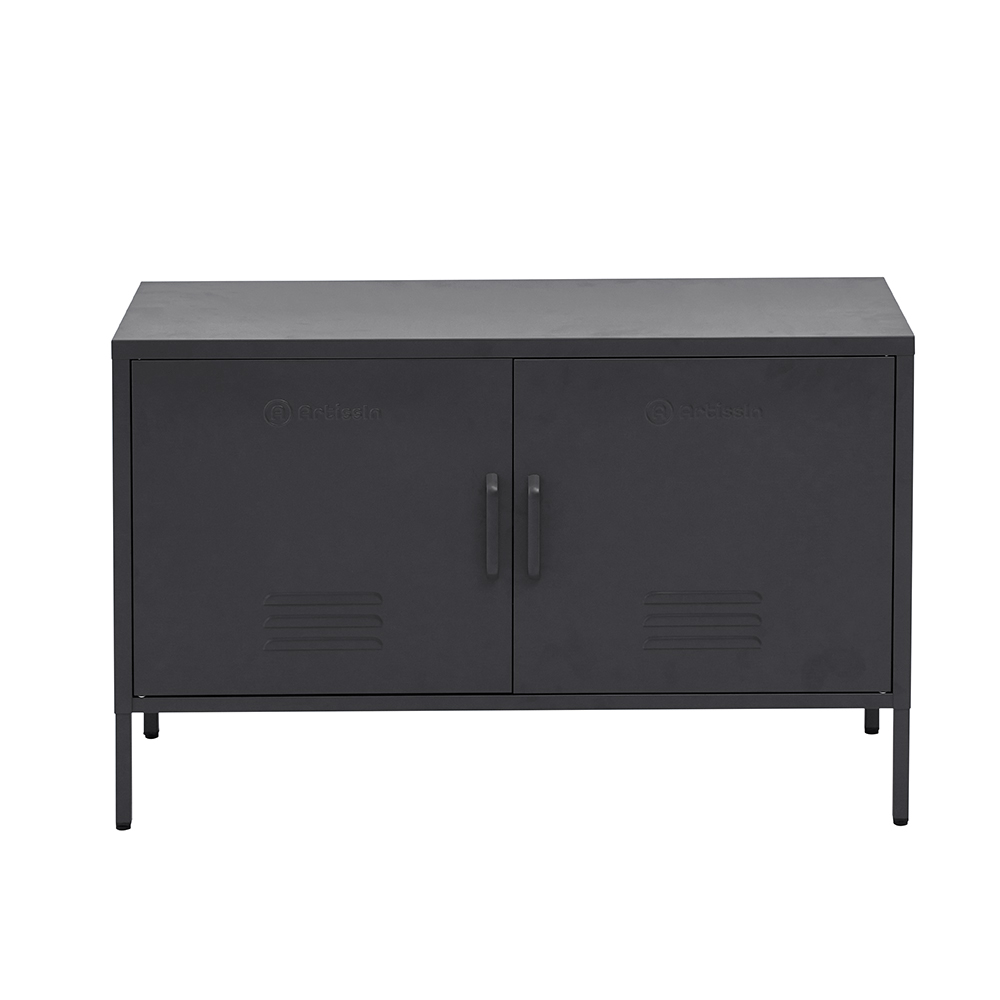 ArtissIn Buffet Sideboard Locker Metal Storage Cabinet - BASE Charcoal