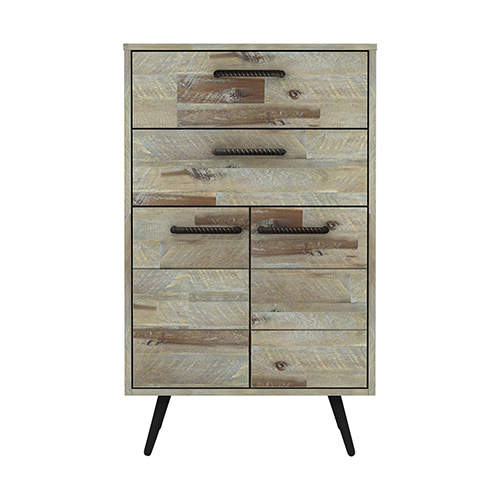 Acacia 4 Drawers Tallboy Storage Cabinet Wood