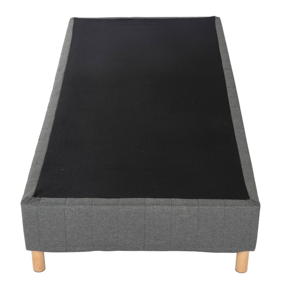 Metal Bedframe Mattress Foundation (Dark Grey) – Single