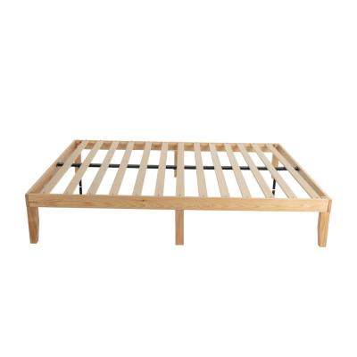 Warm Wooden Natural Bed Base Frame – King Single