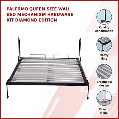 Palermo Queen Size Wall Bed Mechanism Hardware Kit Diamond Edition