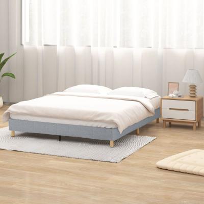 Metal Bedframe Mattress Foundation (Light Grey) – Single