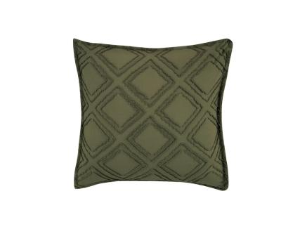 TUFTED MICROFIBRE SUPER SOFT TWIN PACK STANDARD PILLOWCASES-KHAKI GREEN