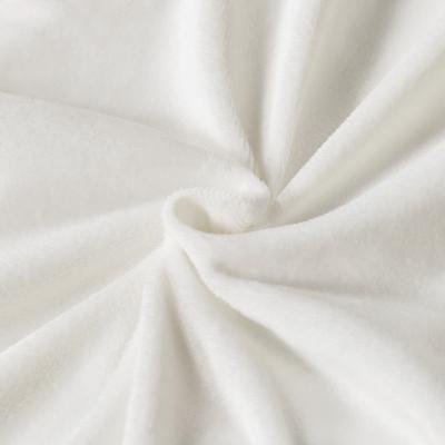 Corduroy Velvet Super King Bed Quilt Cover Set-White