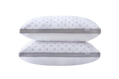 Luxury Bamboo Cooling Twin pack plush down-like pillows with 2 bonus quilted waterproof pillow protectors