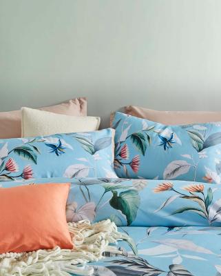 Botanical Sarah Microfibre Quilt Cover Set-super king size