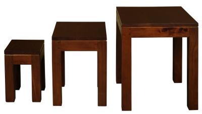 Amsterdam Nest of Table Set of 3 (Mahogany)