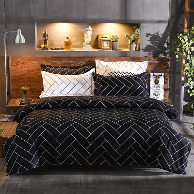 Lila microfiber reversible quilt cover set-super king size