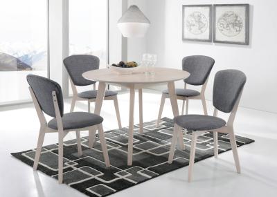 Set of 2 Dining Chair Solid hardwood White Wash