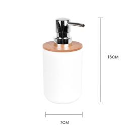 Single Bamboo Lid Soap Dispenser