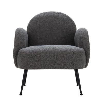 Artiss Armchair Lounge Chair Armchairs Accent Arm Chairs Sherpa Boucle Charcoal