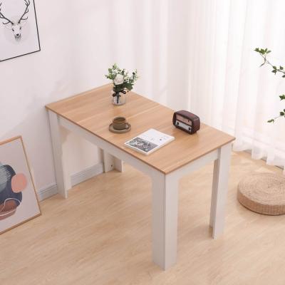 Dining Table Rectangular Wooden 120M-Wood&White