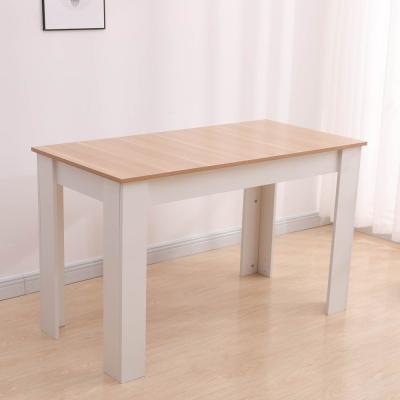 Dining Table Rectangular Wooden 120M-Wood&White