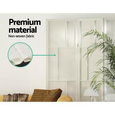 Artiss Ashton Room Divider Screen Privacy Wood Dividers Stand 4 Panel White