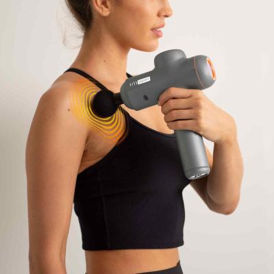 FitSmart LED Touch Screen POWER-X Vibration Therapy Device Massage Gun Grey