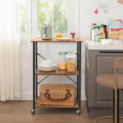 VASAGLE Kitchen Bakers Rack on Wheels