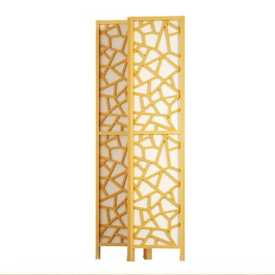 Artiss Clover Room Divider Screen Privacy Wood Dividers Stand 3 Panel Natural