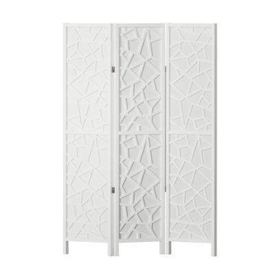 Artiss Clover Room Divider Screen Privacy Wood Dividers Stand 3 Panel White