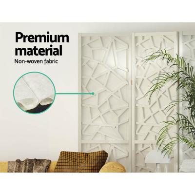 Artiss Clover Room Divider Screen Privacy Wood Dividers Stand 8 Panel White