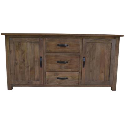 Aksa Buffet Table 175cm 2 Door 3 Drawer Solid Mango Timber Wood