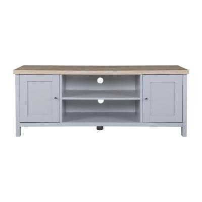 Artiss TV Cabinet Entertainment Unit Stand French Provincial Storage Shelf Wooden 130cm Grey