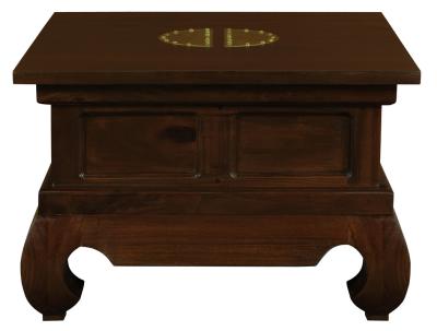 DYNASTY Lamp Table 60 x 60 cm (Mahogany)