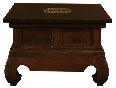 DYNASTY Lamp Table 60 x 60 cm (Mahogany)