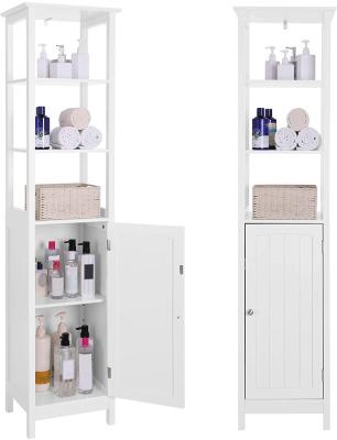 VASAGLE Floor Cabinet with Shelves White BBC63WT