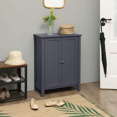 VASAGLE Floor Cabinet with 2 Doors Gray BCB60GY