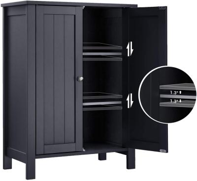 VASAGLE Floor Cabinet with 2 Doors Gray BCB60GY