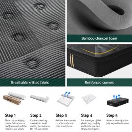 Single 35cm Firm Foam Mattress with Bamboo Pocket