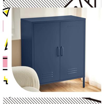 ArtissIn Buffet Sideboard Locker Metal Storage Cabinet - SWEETHEART Blue