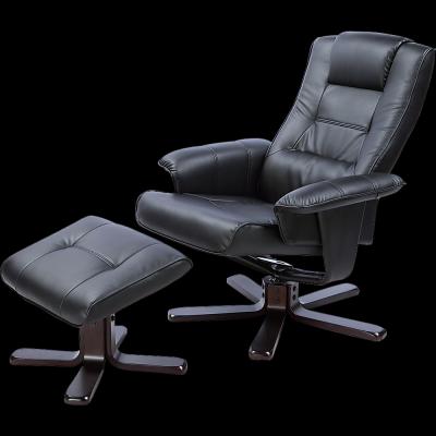 PU Leather Massage Chair Recliner Ottoman Lounge Remote