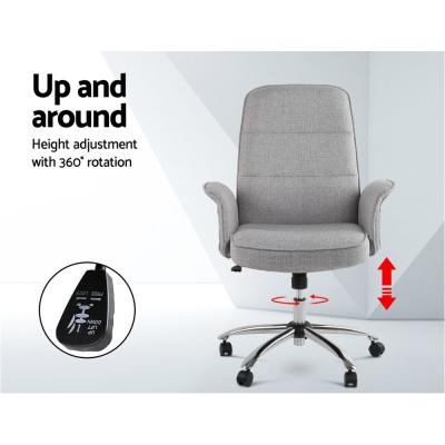 Artiss Fabric Office Chair Grey