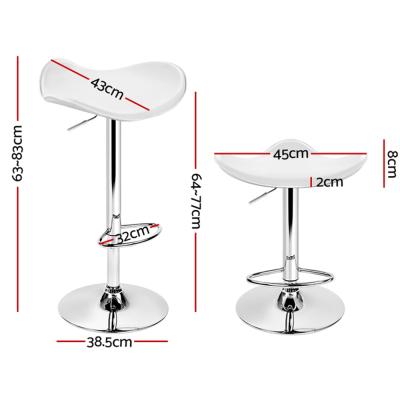 Artiss Set of 4 Swivel Bar Stools - White