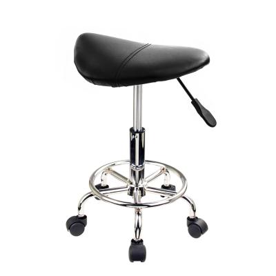 Forever Beauty 2 Set Black Salon Barber Stool Swivel Saddle Type