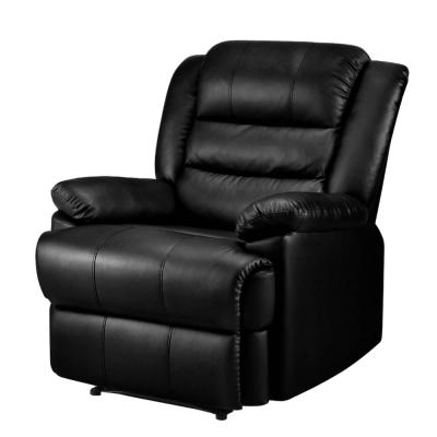 Artiss Recliner Chair Armchair Luxury Single Lounge Sofa Couch Leather Black