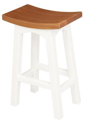 Tokyo Timber Kitchen Counter Stool H 67 cm (White Caramel)