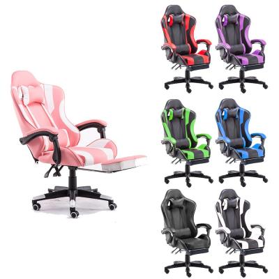 Gaming Chair Office Computer Seating Racing PU Executive Racer Recliner Large Purple