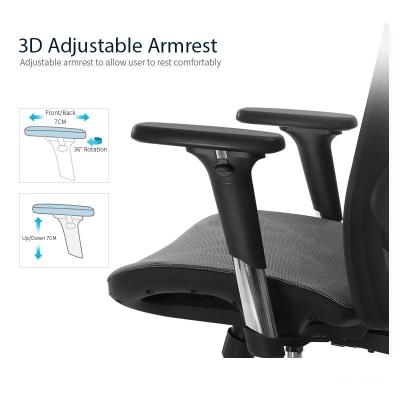 Sihoo M57 Ergonomic Office Chair, Computer Chair Desk Chair High Back Chair Breathable,3D Armrest and Lumbar Support Grey without Footrest