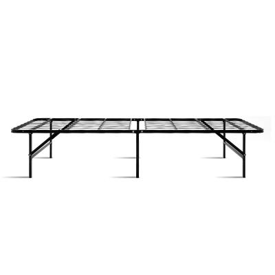 Artiss Folding Bed Frame Single Metal Bed Base Portable Black