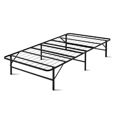 Artiss Folding Bed Frame Metal Bed Base King Single Size Portable Black