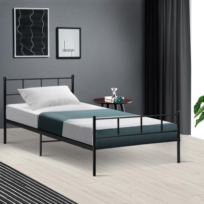 Artiss Metal Bed Frame Single Size Platform Foundation Mattress Base SOL Black