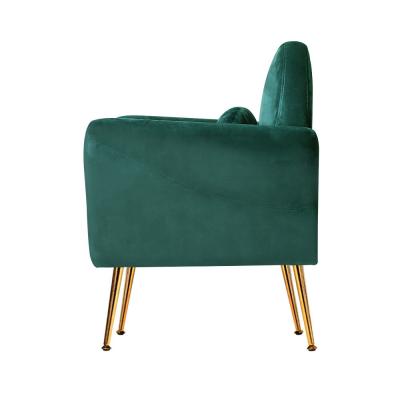 Artiss Armchair Lounge Chair Accent Armchairs Chairs Sofa Green Cushion Velvet