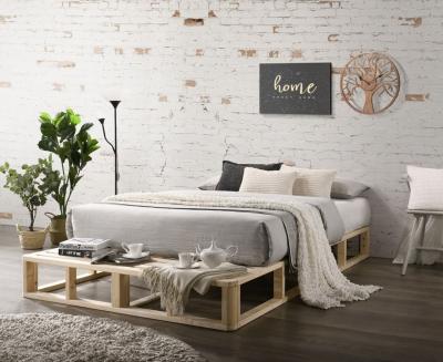 Kurt Wooden Platform Bed Frame Base Double