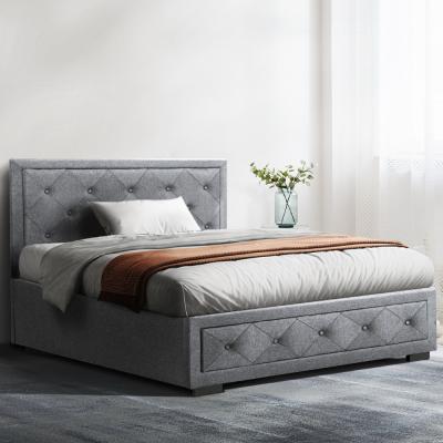 Artiss Bed Frame King Single Size Gas Lift Base With Storage Mattress Fabric