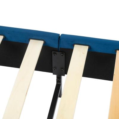 Velvet Blue Bed Frame – Double