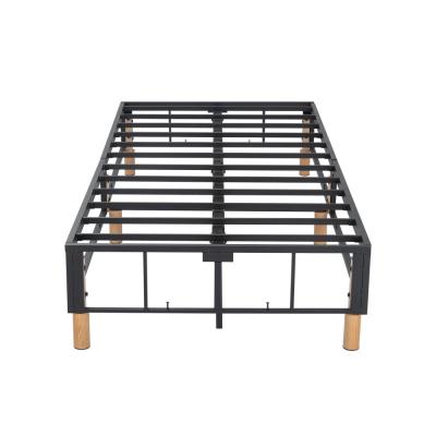 Metal Bedframe Mattress Foundation (Dark Grey) – King